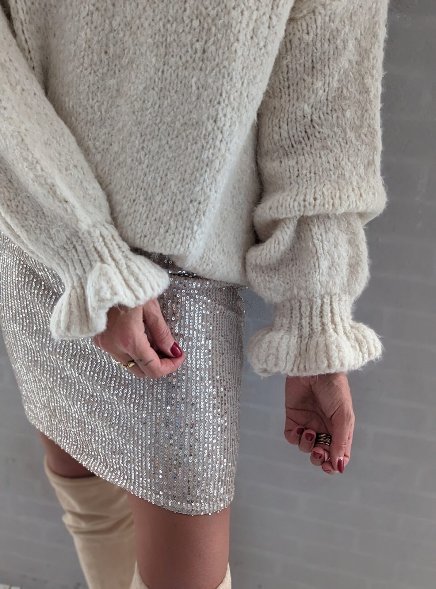 kurzer Paillettenrock DANCING DIVA  versch. Farben